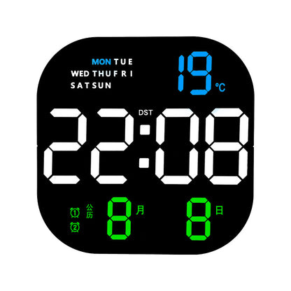 Clock Living Room Wall Clock Desktop Alarm Clock Simple LED Alarm Clock