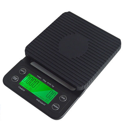 Electronic Weighing Coffee Scale Black