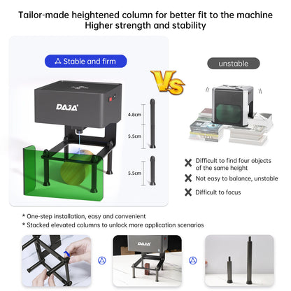 DAJA Mini Portable Laser Engraver Diy Bluetooth Machine Painted Dog Tag Paper Leather Wooden Plastic Logo CNC Machine