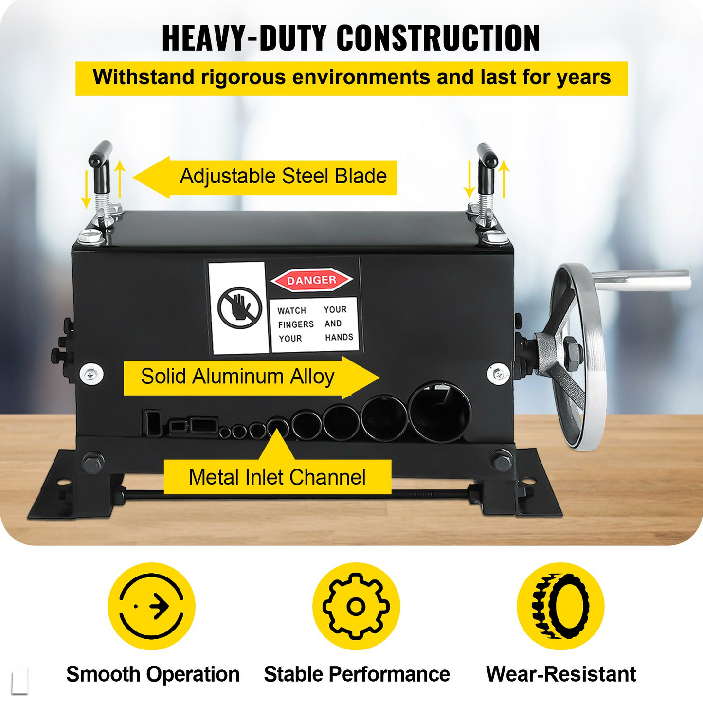 VEVOR Cable Wire Stripping Machine Φ1.5mm~Φ20mm Wire Stripping Machine 10 Channels Wire Stripping Machine Tool Manual Hand Cranked Industrial Wire Stripping Recycle (10 Channels)