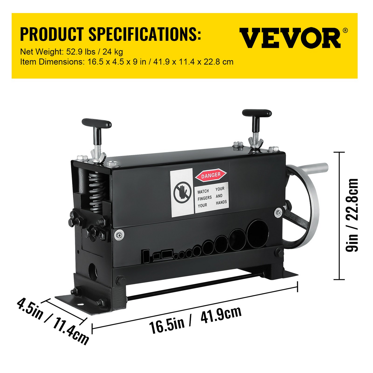 VEVOR Cable Wire Stripping Machine Φ1.5mm~Φ20mm Wire Stripping Machine 10 Channels Wire Stripping Machine Tool Manual Hand Cranked Industrial Wire Stripping Recycle (10 Channels)