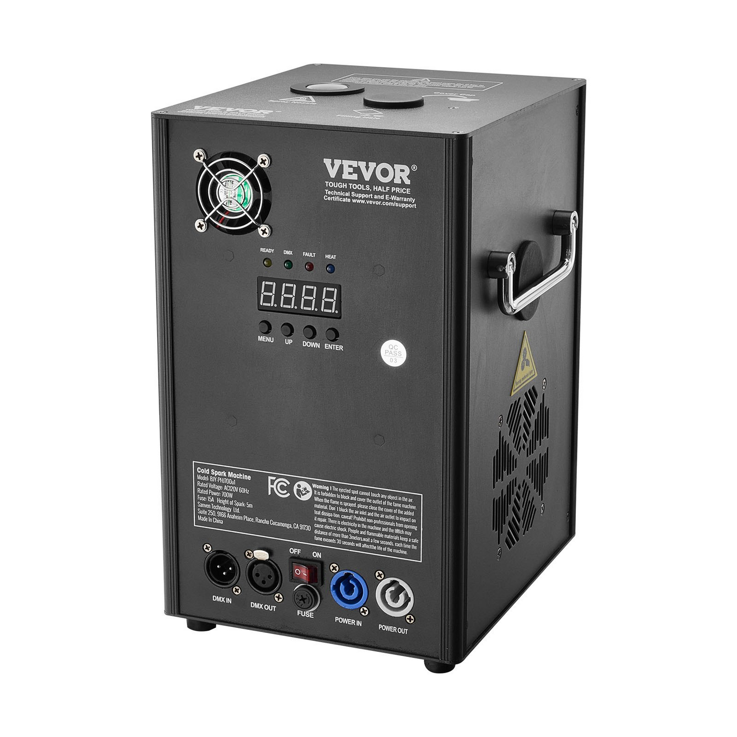 VEVOR Cold Spark Firework Machine 700W 6.6-16.4ft Stage DJ Wedding Event Party