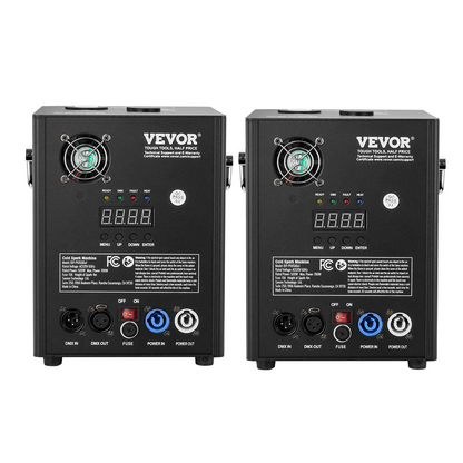 VEVOR Cold Spark Firework Machine x2 500W 6.6-13ft Stage DJ Wedding Event Party