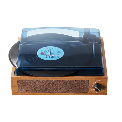 VEVOR Vinyl Record Player, 3-Speed, Belt Driven Turntable Record Player with Built-in 3W Speaker Magnetic Cartridge, Support 33/45/78 RPM Bluetooth Aux in RCA Output, for 7/10 /12 in Vinyl Records