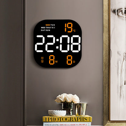 Clock Living Room Wall Clock Desktop Alarm Clock Simple LED Alarm Clock