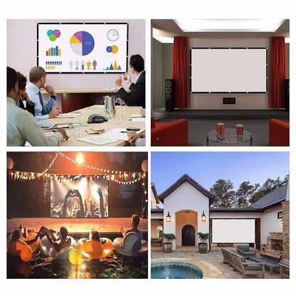 Projector Screen 16:9 Portable Projection Screen 120Inch Outdoor HD Movie Screen 180° Cinema Screen For Travel Home Theater