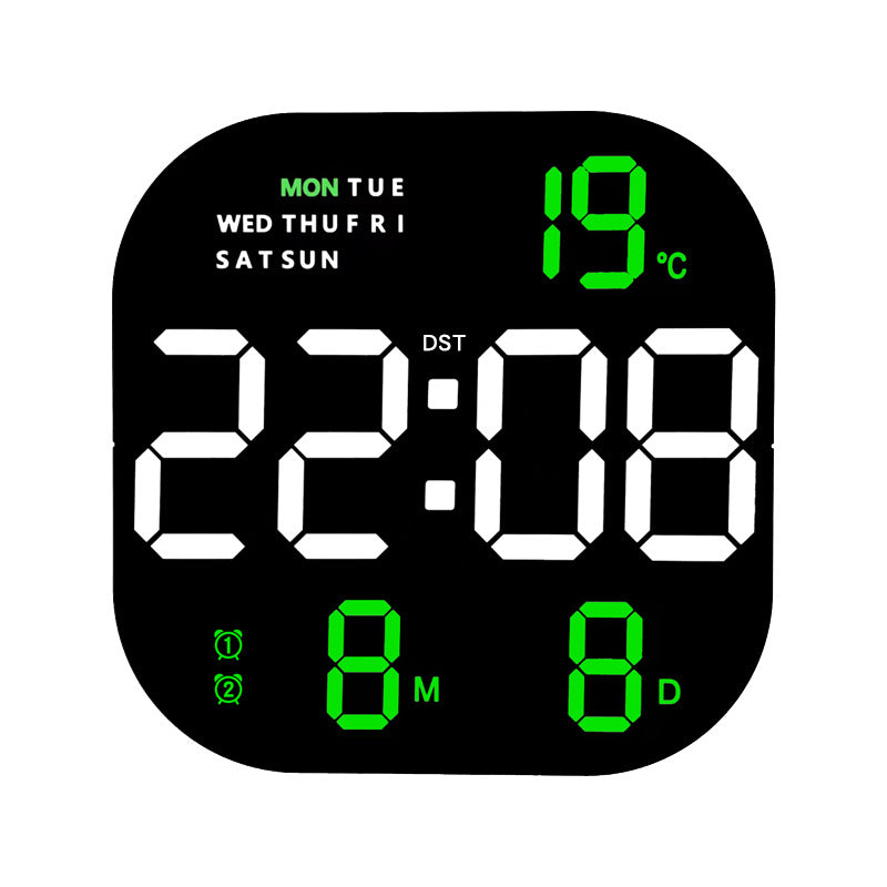 Clock Living Room Wall Clock Desktop Alarm Clock Simple LED Alarm Clock