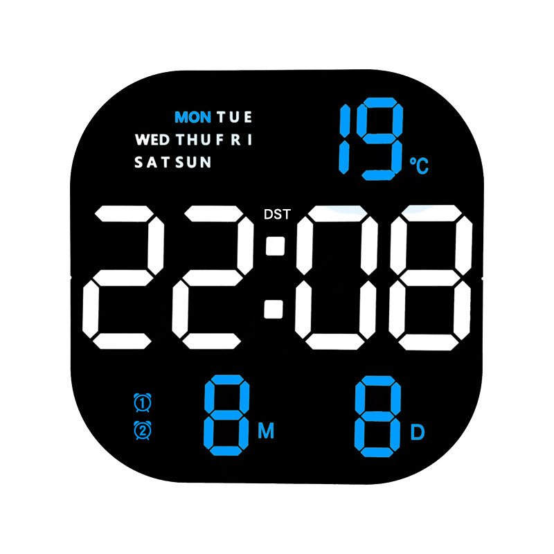 Clock Living Room Wall Clock Desktop Alarm Clock Simple LED Alarm Clock