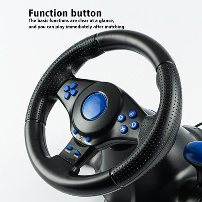 Suitable for Switch/Xbox One/360/PS4/PS2/PS3/PC racing games 7-in-1 steering wheel