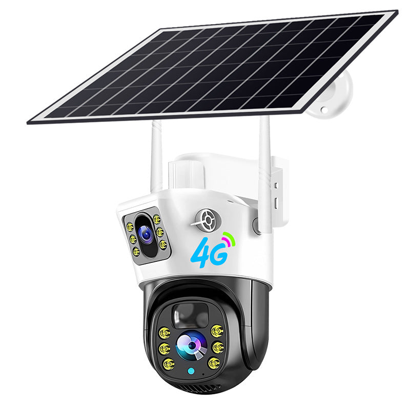 4G Solar Camera 4MP Dual Lens Home Security  Camera With Solar Panel V380PRO