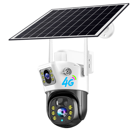 4G Solar Camera 4MP Dual Lens Home Security  Camera With Solar Panel V380PRO