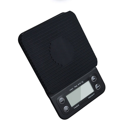 Electronic Weighing Coffee Scale Black