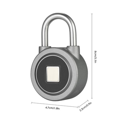 Fingerprint Smart Keyless Lock Waterproof APP Button Password Unlock Anti-Theft Padlock Door Lock