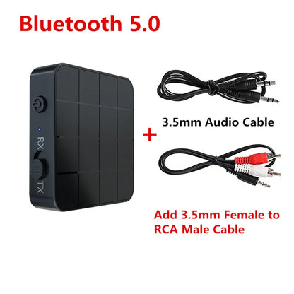 Bluetooth 5.0 Audio Receiver Transmitter AUX RCA 3.5MM 3.5 Jack USB Music Stereo Wireless Adapters Dongle For Car TV PC Speaker